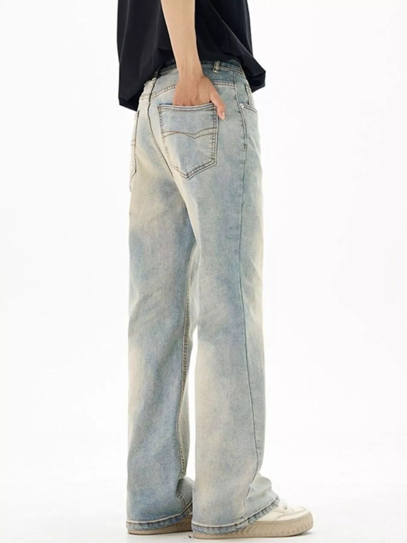 1293 Men's Wash Flare Jeans – men's flare jeans (Y2K) (detail view 5)