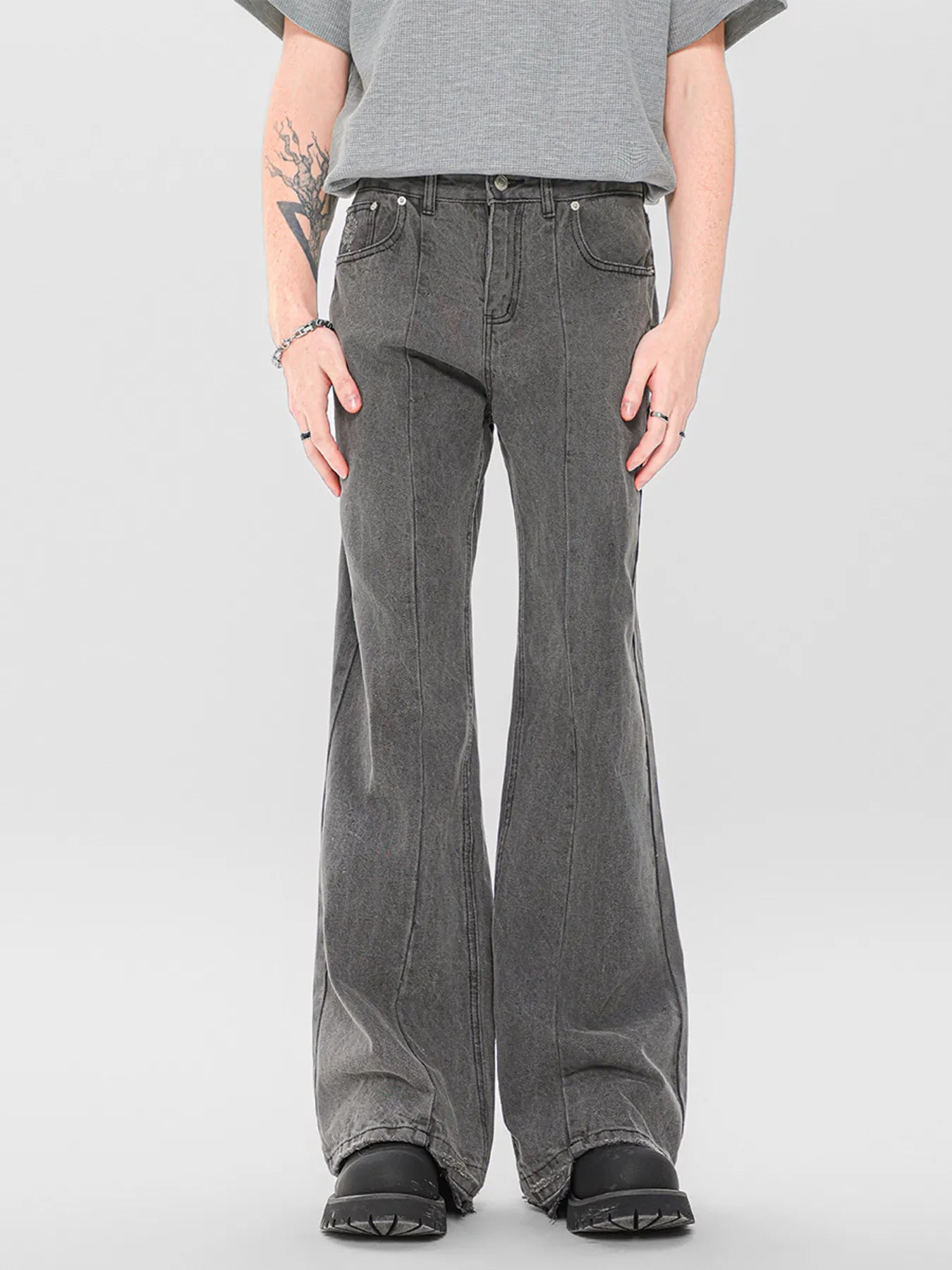 1277 Men's High-Waisted Flare Jeans – men's flare jeans (Y2K) (main view)