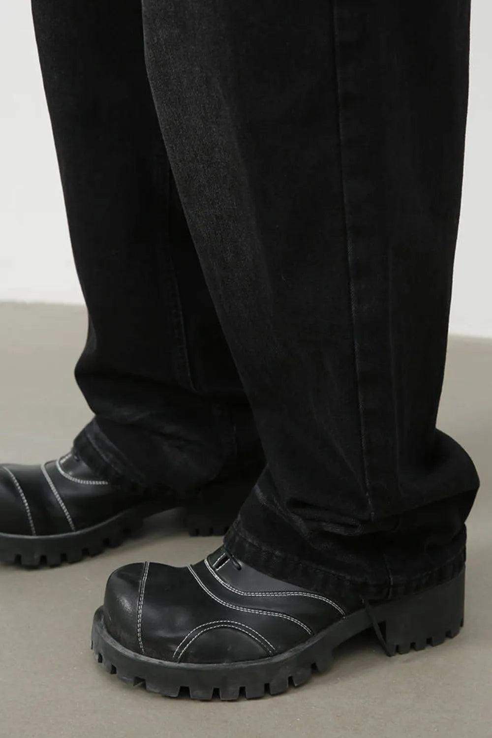 023 nan – Men's wide leg jeans streetwear fit