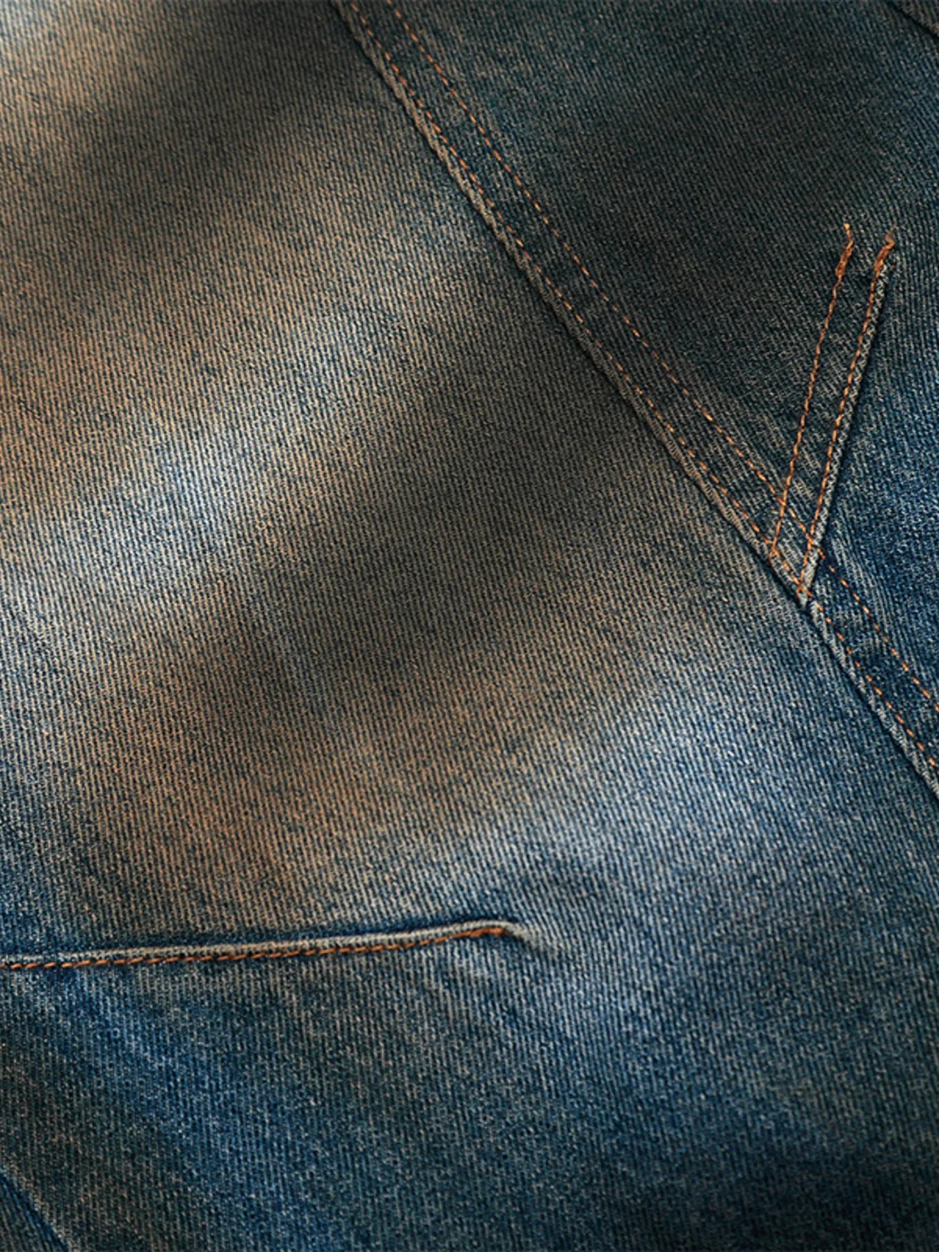 010 nan – Men's wide leg jeans streetwear fit