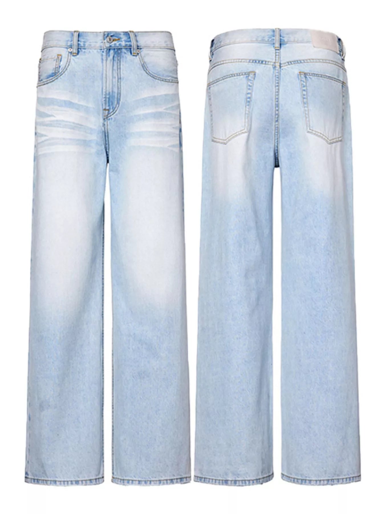 571 nan – Men's wide leg jeans streetwear fit