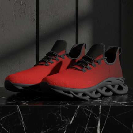 Red Retro Space Low Top Shoe
