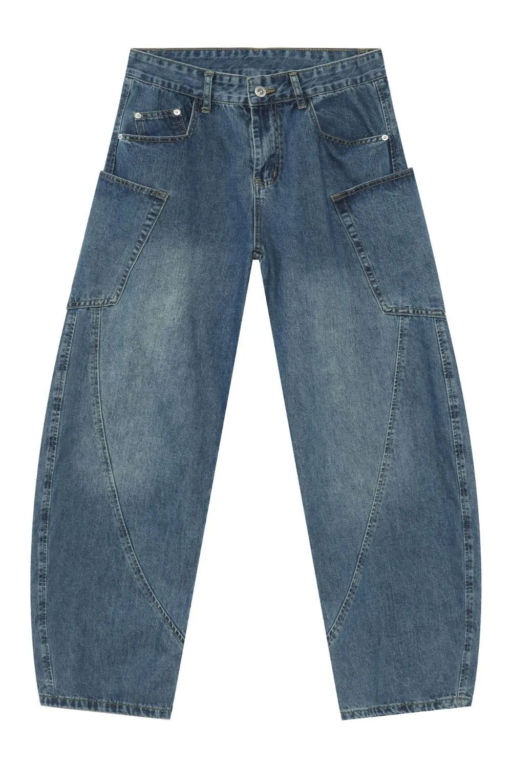 638 nan – Men's wide leg jeans streetwear fit