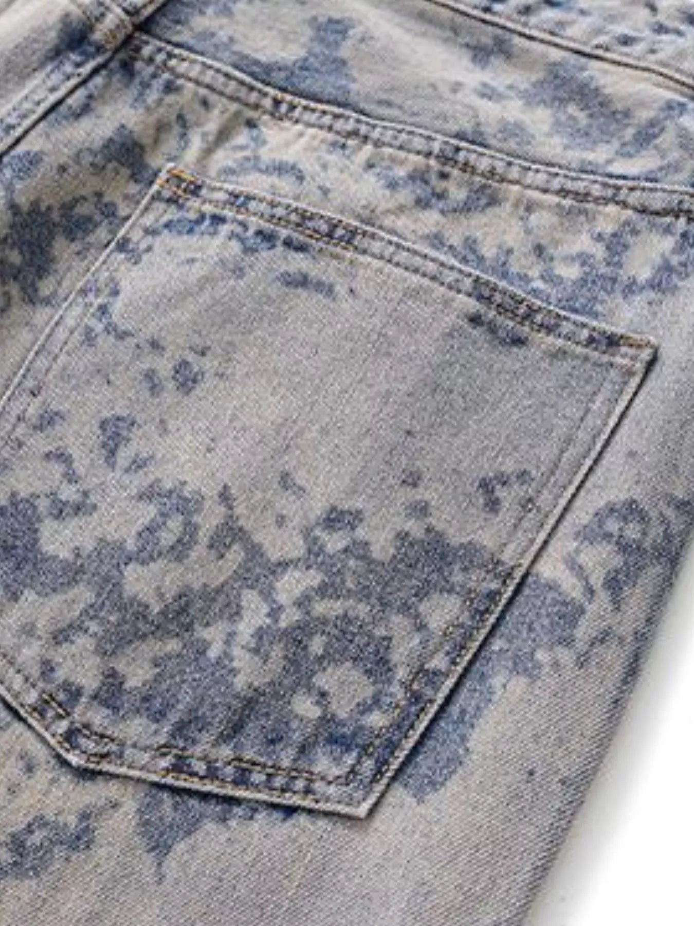 881 nan – Men's wide leg jeans streetwear fit