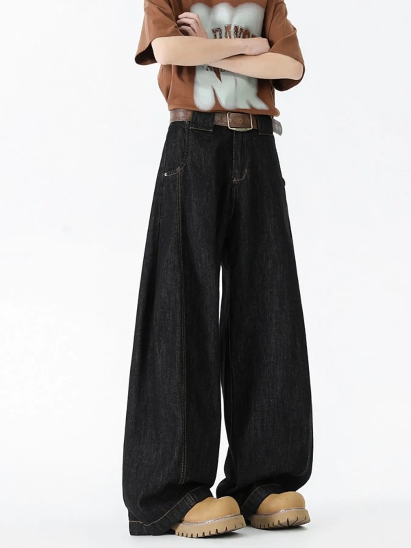 521 Men's Wide Leg Jeans – Men's wide leg jeans streetwear fit