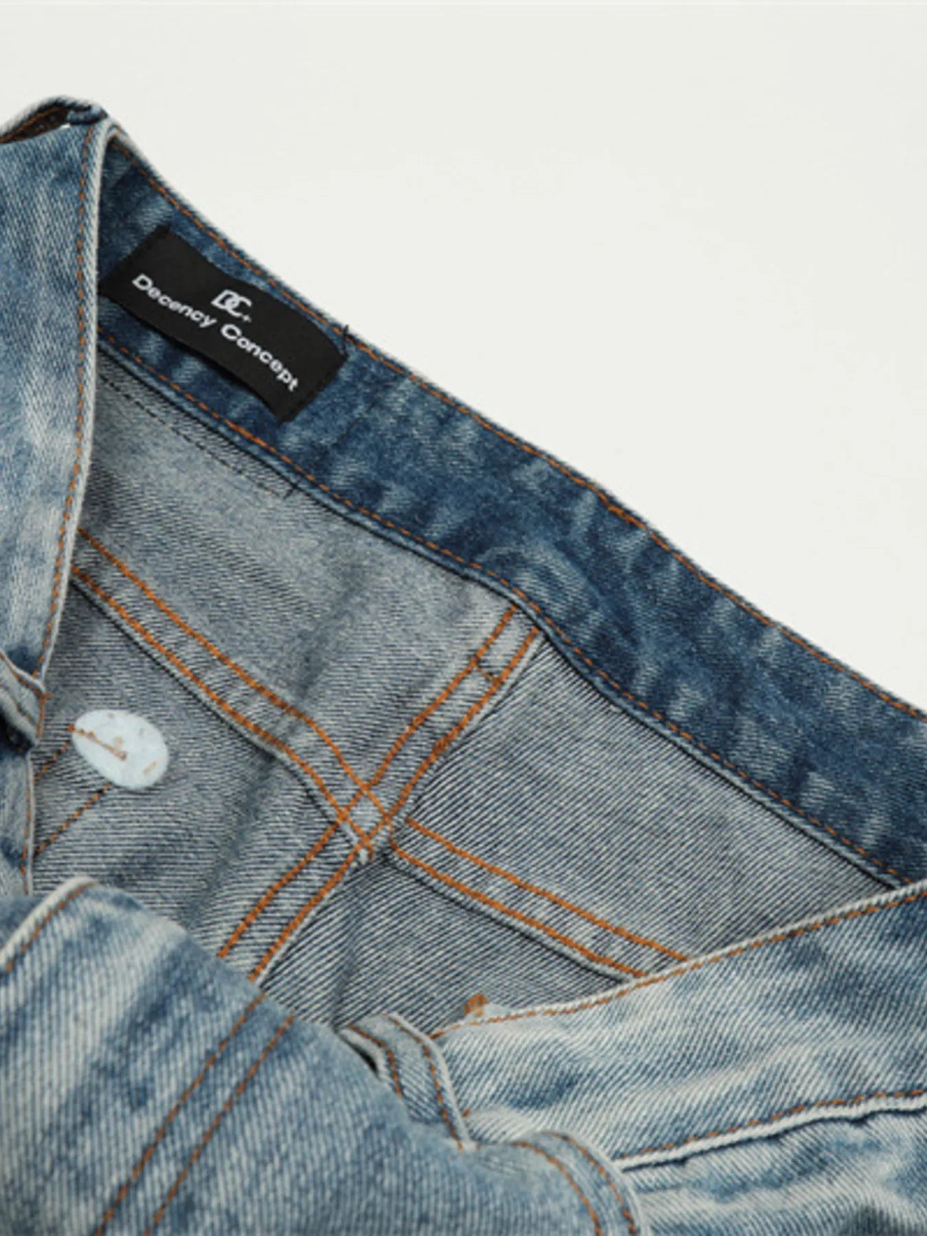 1270 Men's Letter Loose Fit Jeans – men's graphic jeans (detail view 8)