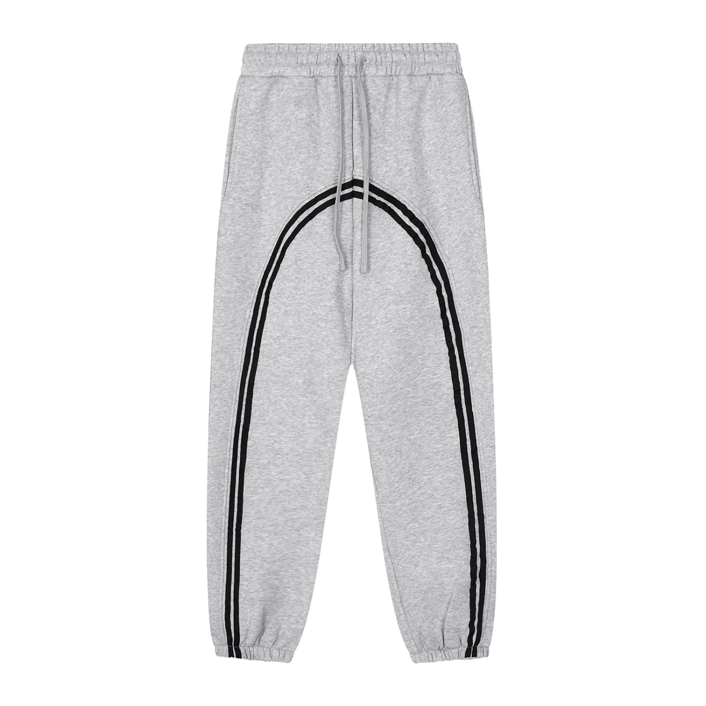 Sun Fade Contrast Tape Fleece Jogged Sweatpants - side view