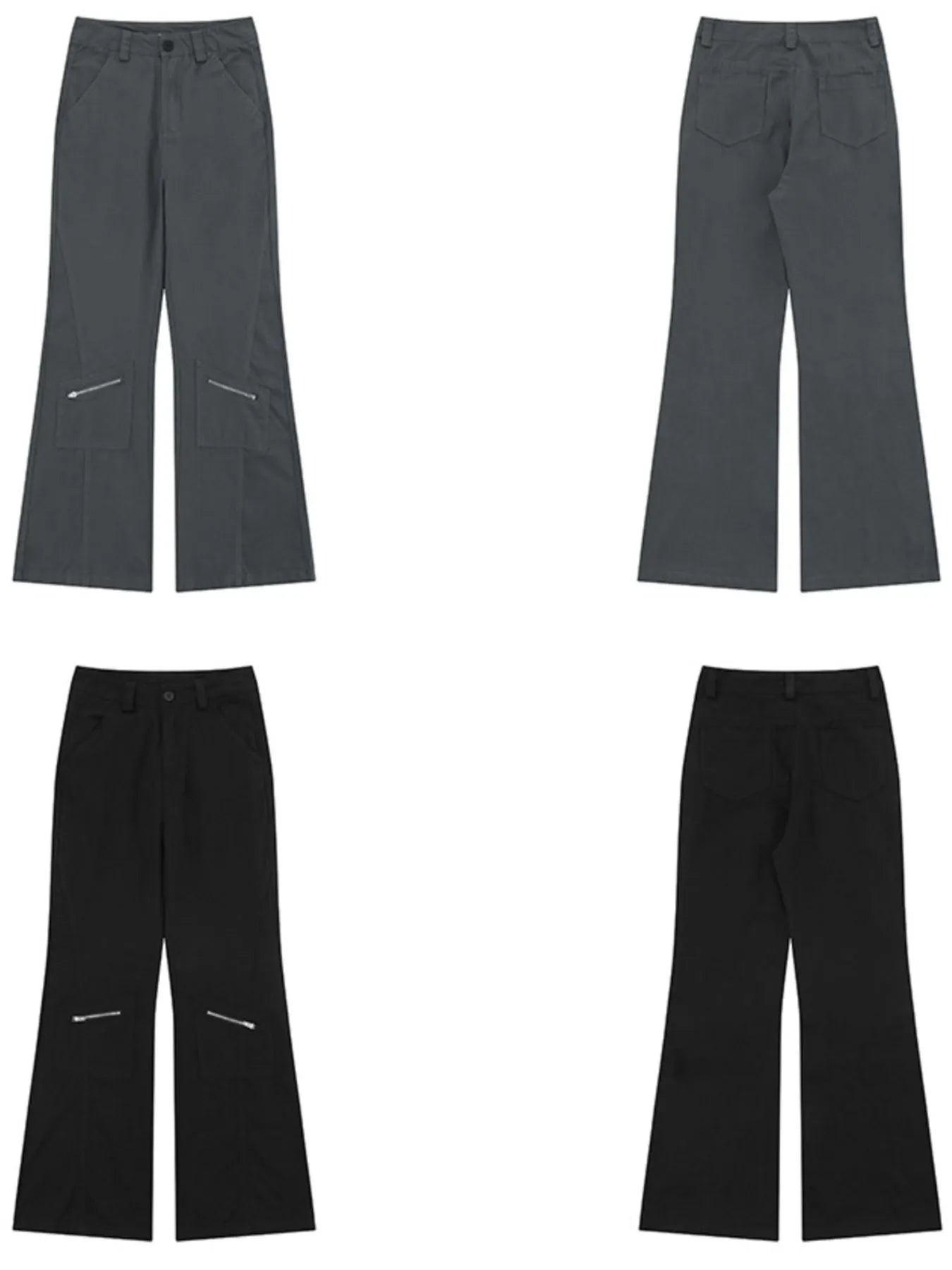 1279 Men's Flare Jeans with Pockets – men's flare jeans (Y2K) (back view)