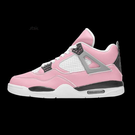 Fuerza Retro Air Cuatro High Top Sneakers - Iced Light Pink - Main Image