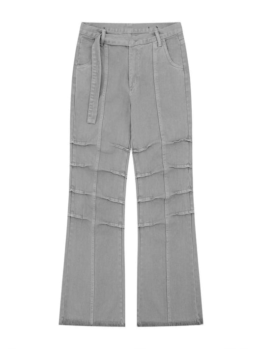 1298 Men's High-Waist Paneled Flare Jeans – men's flare jeans (Y2K) (main view)