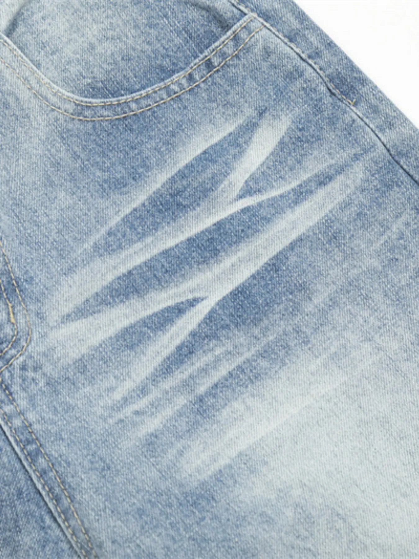 534 nan – Men's wide leg jeans streetwear fit