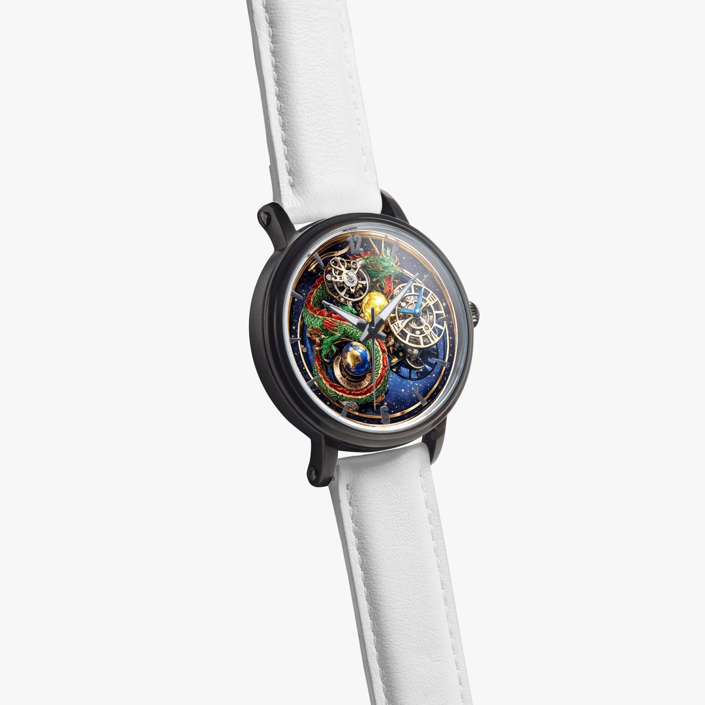 Jaycoh™ Astronomy Dragon Turbilon 157. 46mm Unisex Automatic Watch(Black) | Print-on-Demand Custom Watch - product photo | print on demand watch print custom watch
