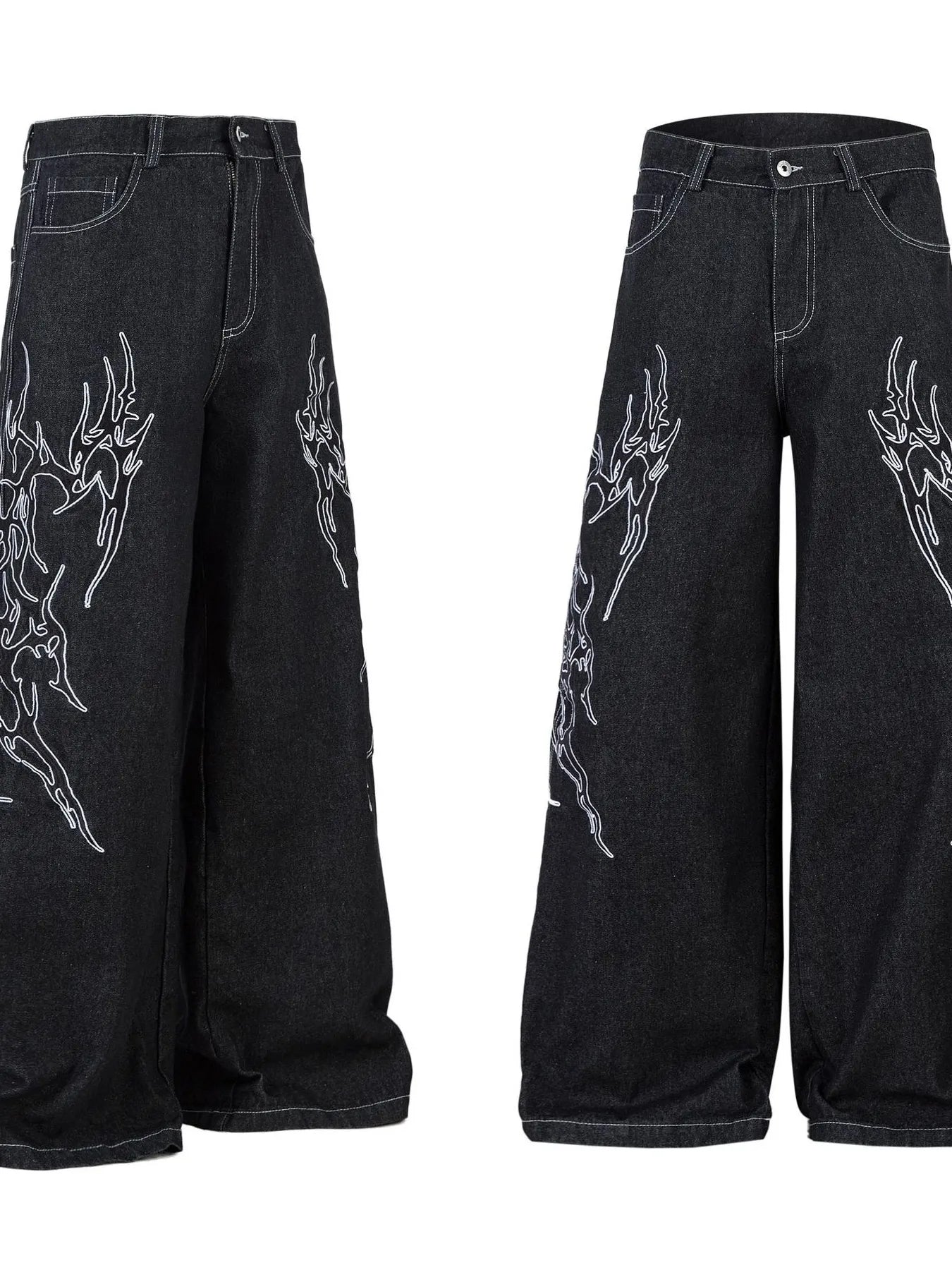 205 nan – Men's wide leg jeans streetwear fit