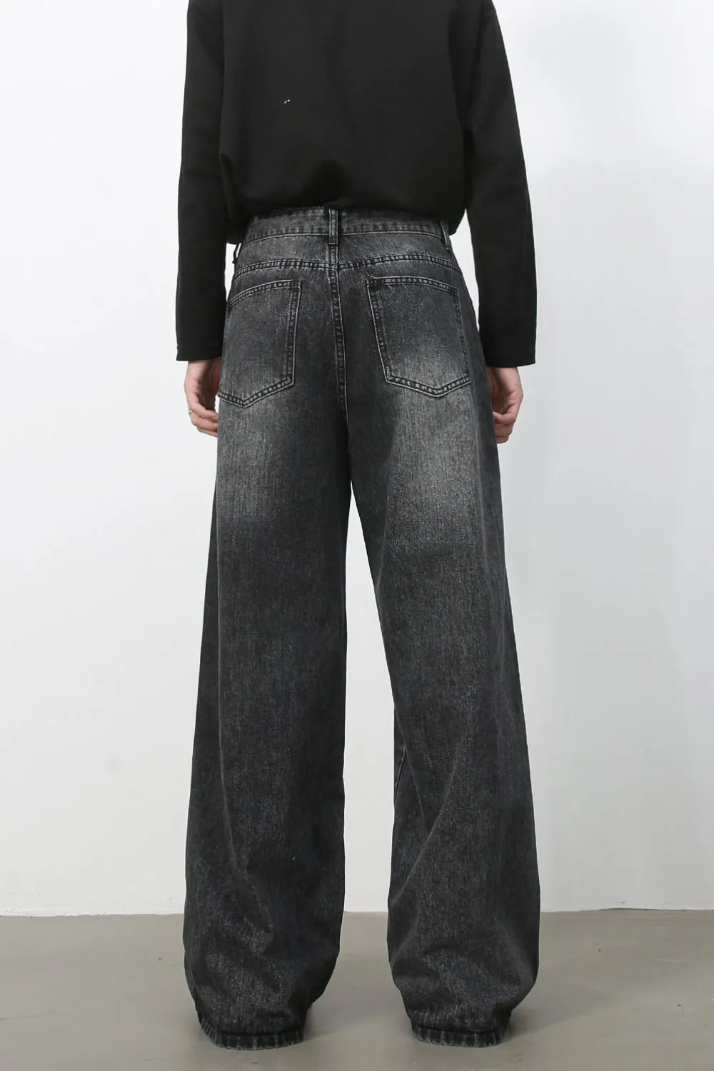 1148 nan – Men's wide leg jeans streetwear fit