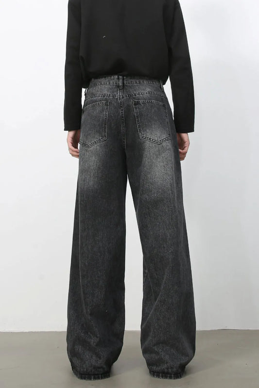 1148 nan – Men's wide leg jeans streetwear fit