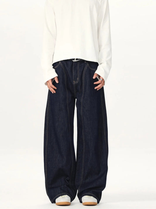 640 Men's Wide Leg Jeans – Men's wide leg jeans streetwear fit