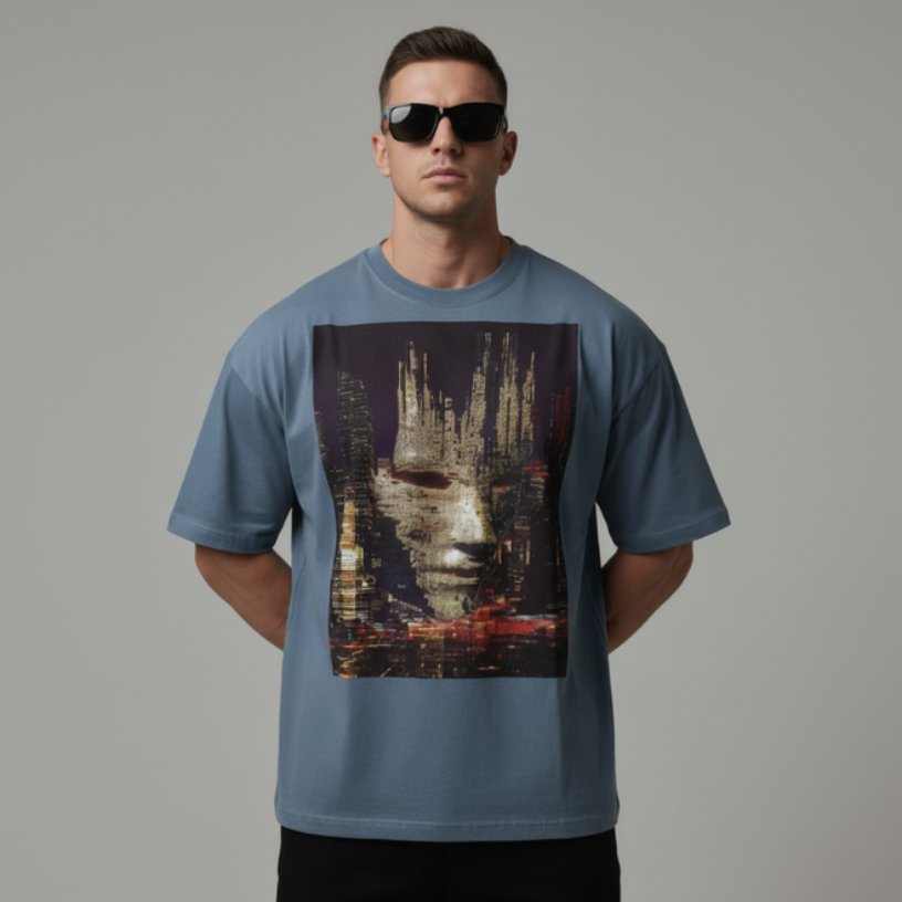 Sentient King Vintage Washed Oversized Cotton T-Shirt - Luis’s Locker