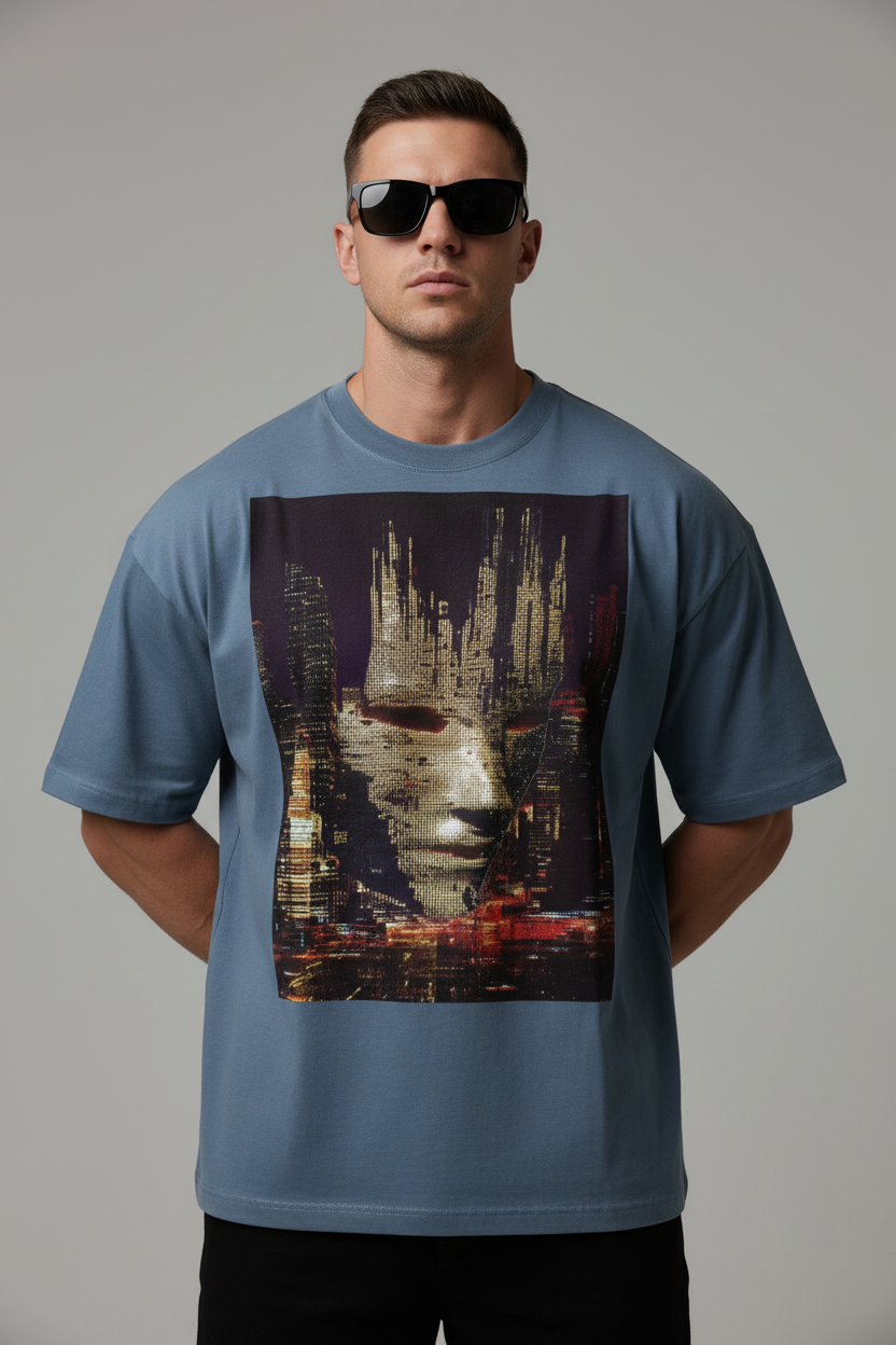 Sentient King Vintage Washed Oversized Cotton T-Shirt - Luis’s Locker