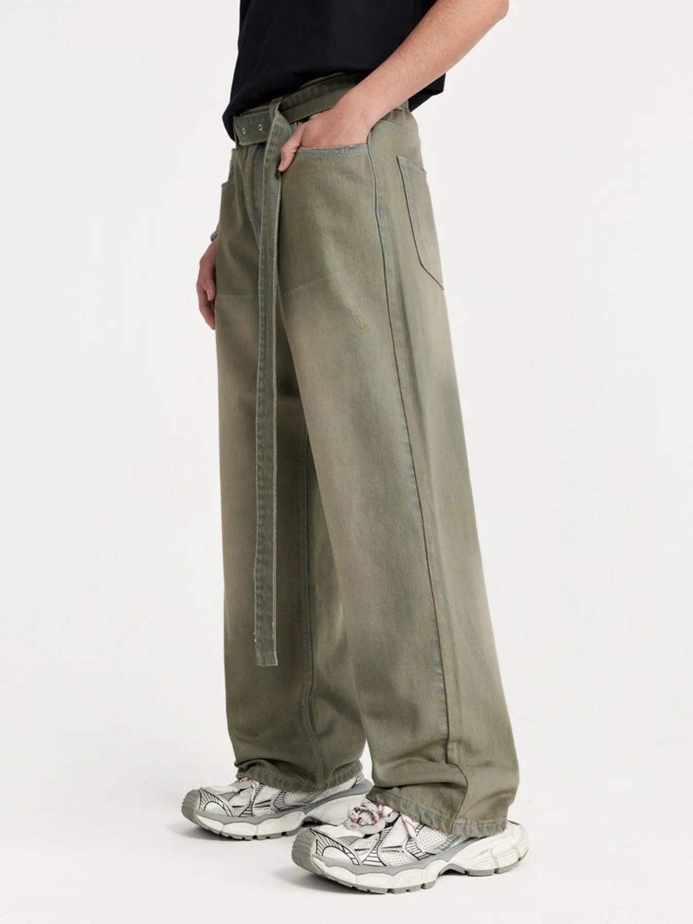 917 nan – Men's wide leg jeans streetwear fit