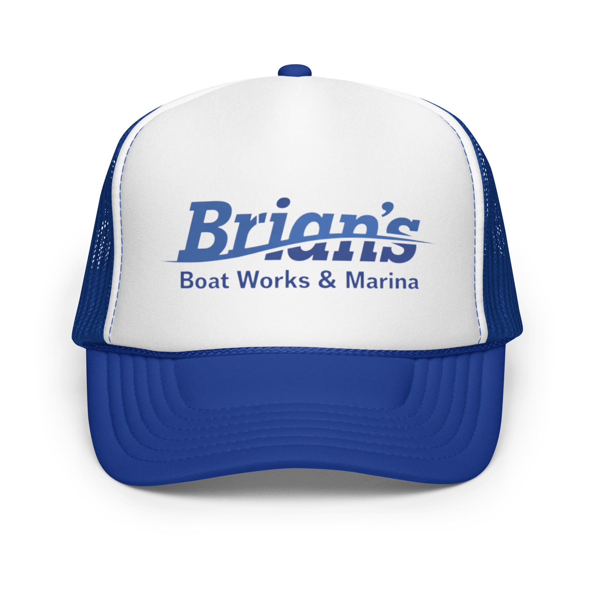 Lucia’s Brians’s Boat Works & Marina Foam trucker hat GTA VI Merch – Front View