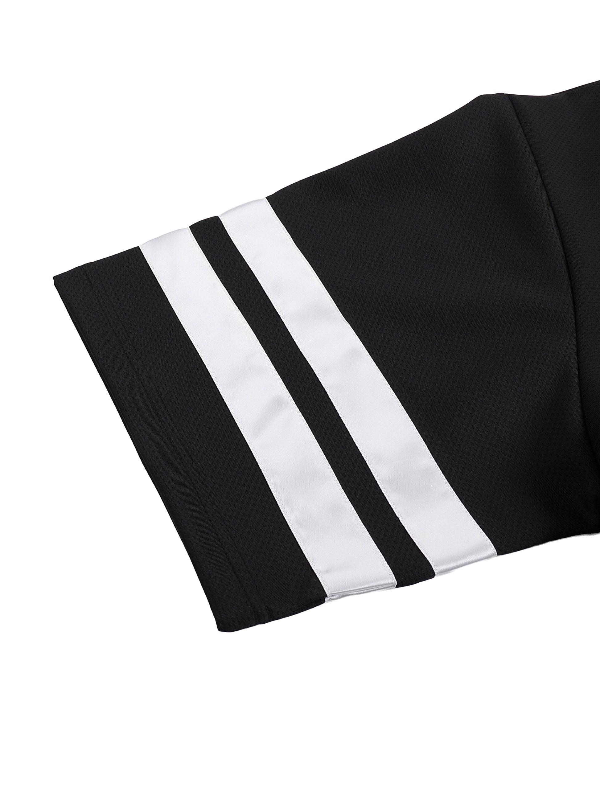 Glitched LA Taped Mesh Boxy Jersey Shirt (Black)