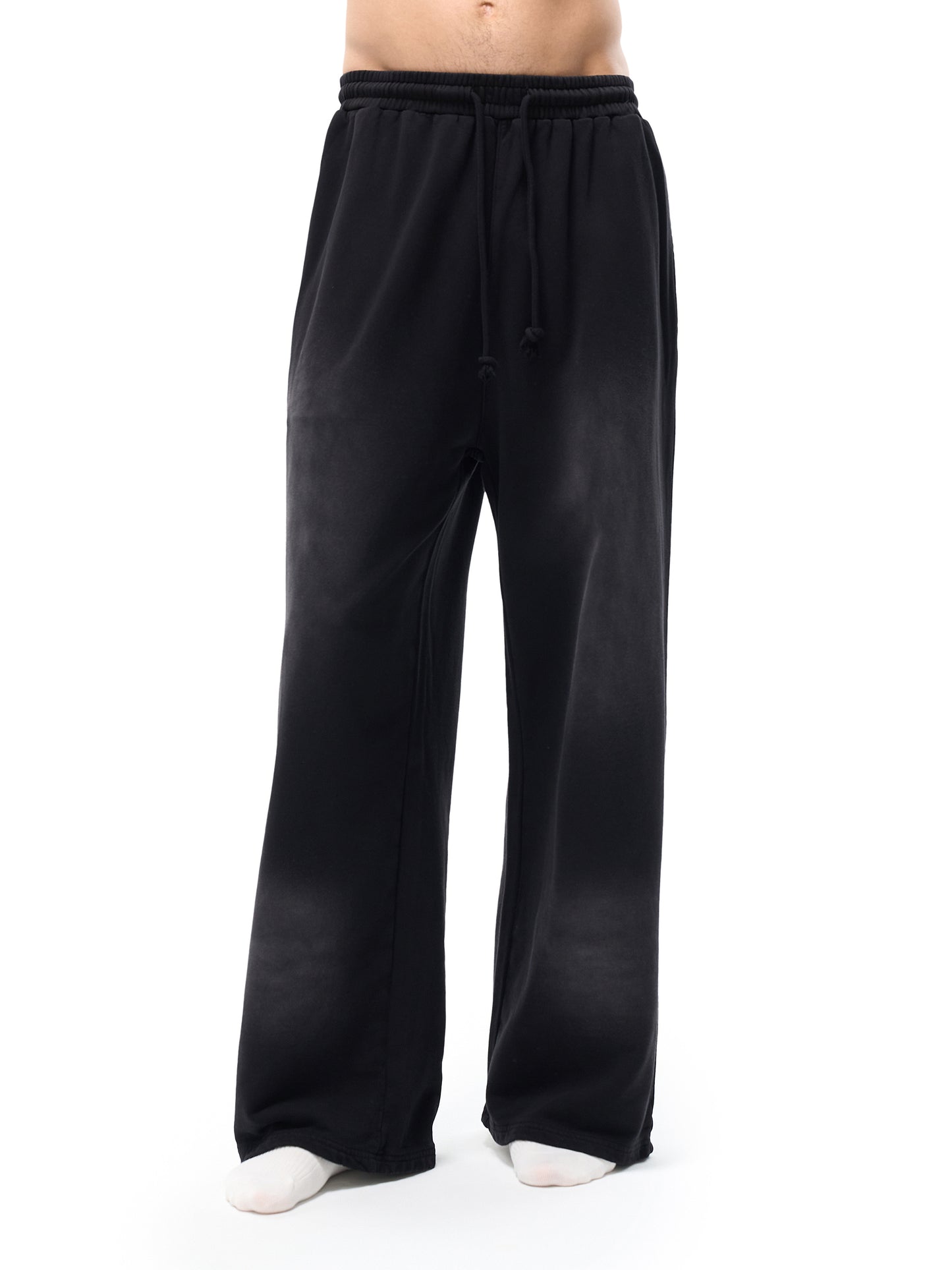 Sunfade Loose Fit Cotton Sweatpants - logo/label detail