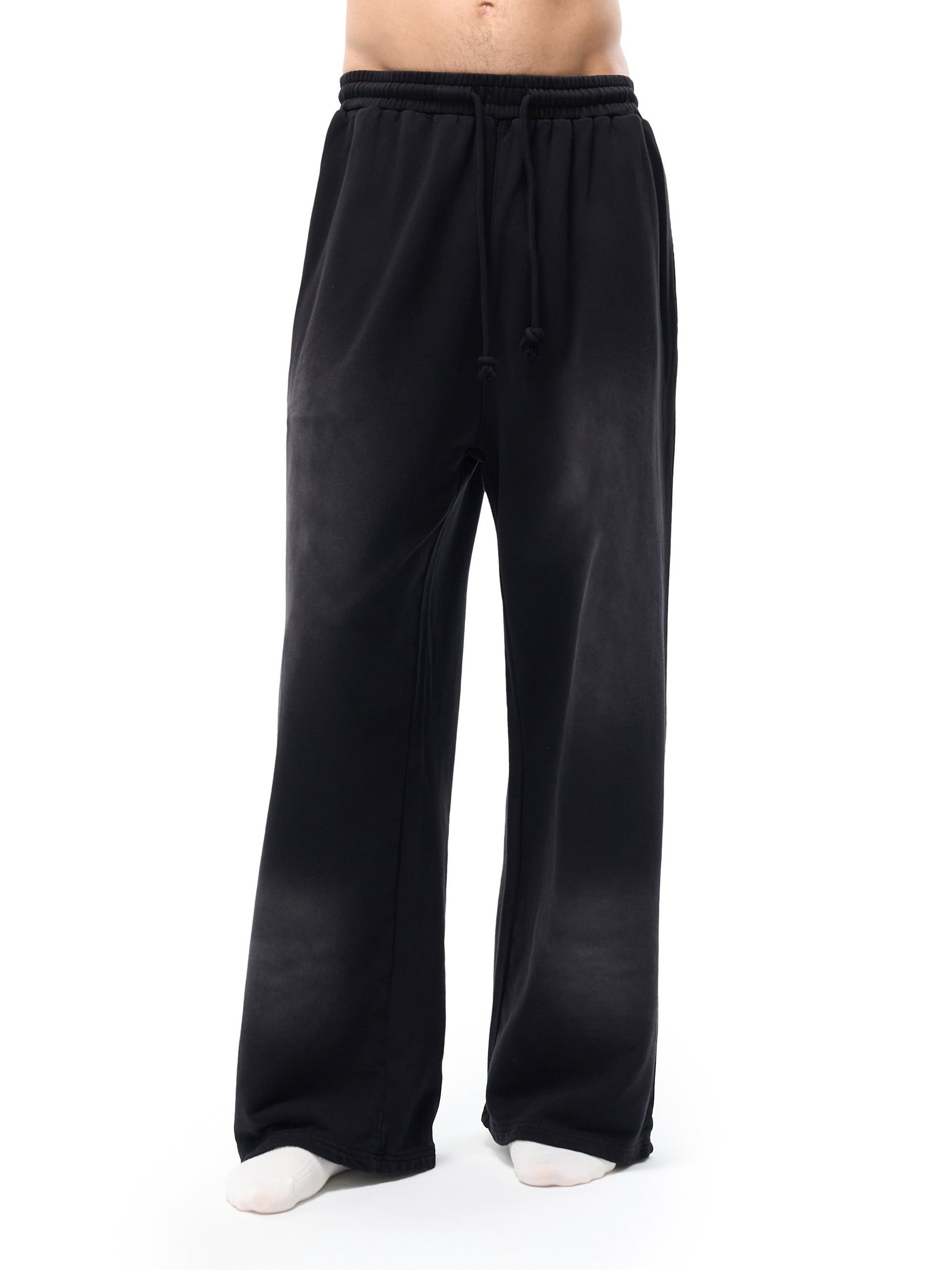 Sunfade Loose Fit Cotton Sweatpants - logo/label detail