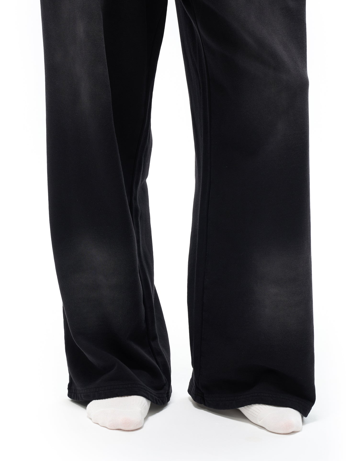 Sunfade Loose Fit Cotton Sweatpants - model wearing - front