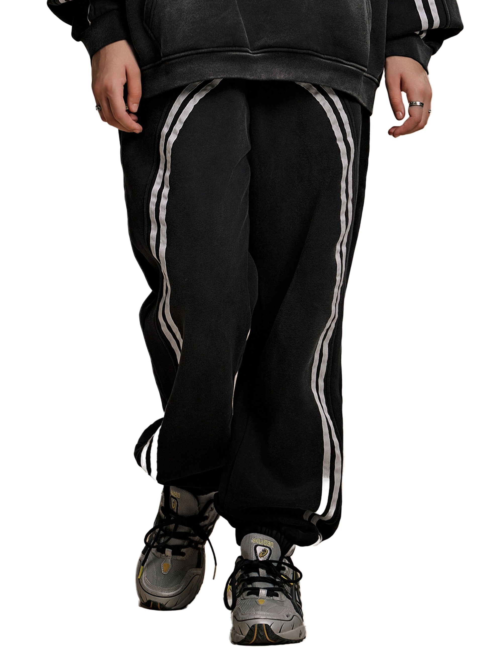 Sun Fade Contrast Tape Fleece Jogged Sweatpants - lifestyle shot