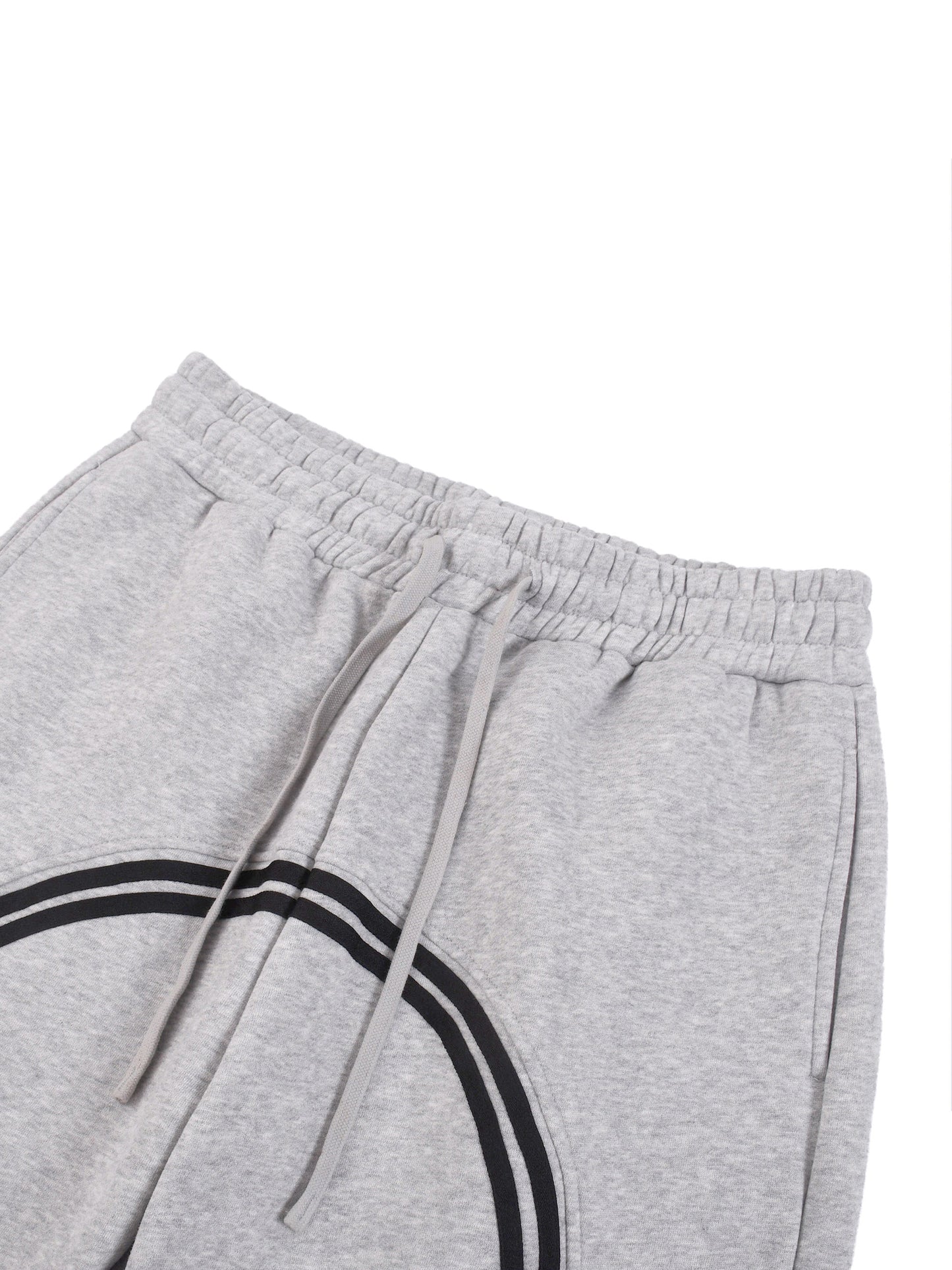 Sun Fade Contrast Tape Fleece Jogged Sweatpants - detail view