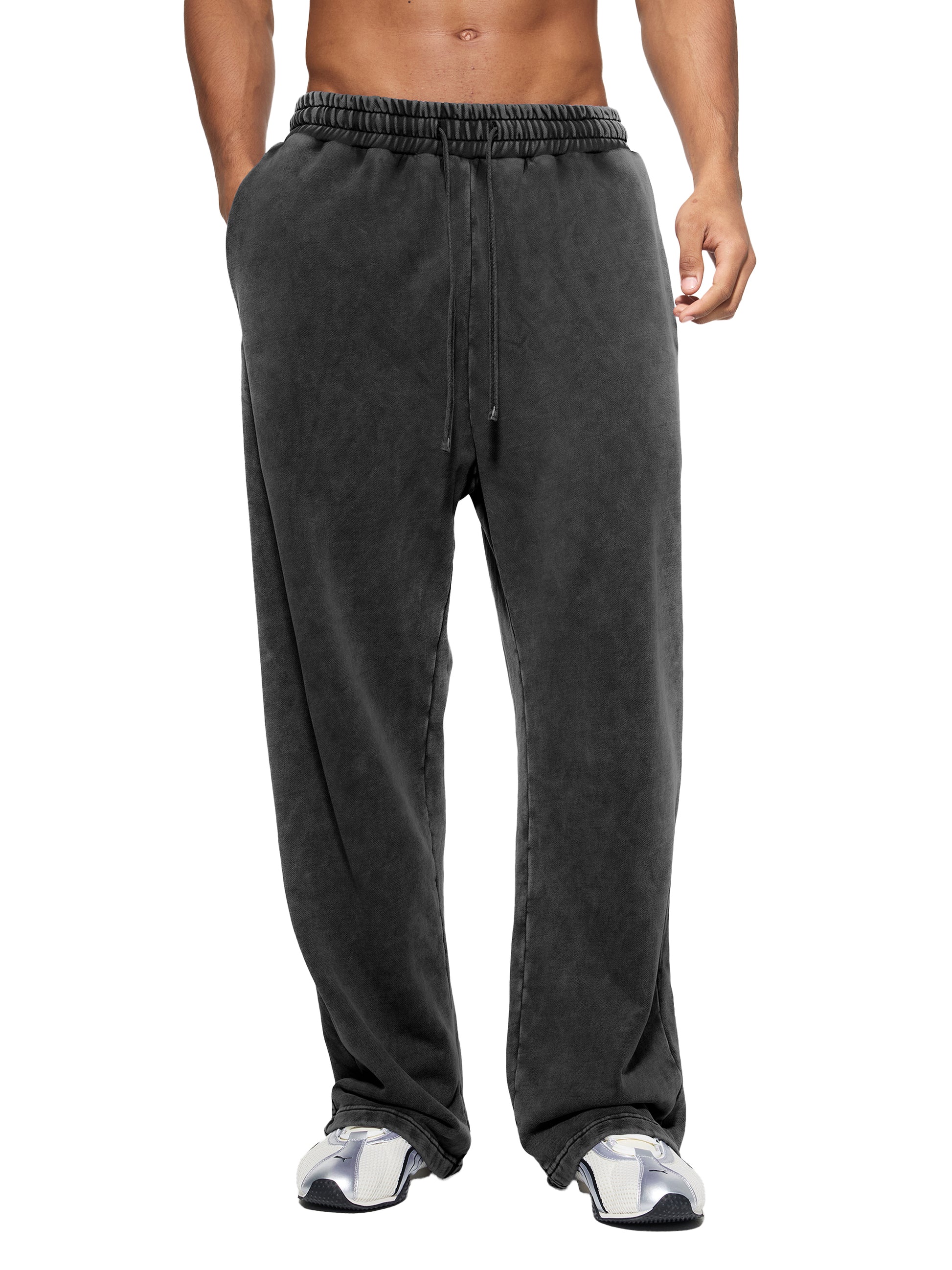 Snow Wash Heavyweight straight leg Sweatpants - pocket detail