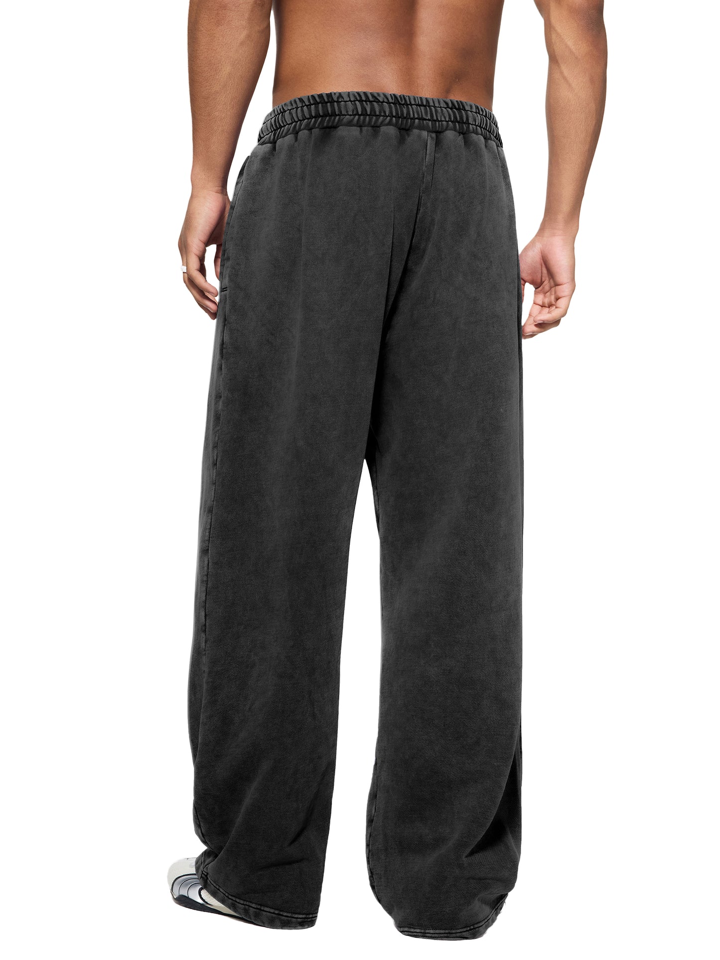 Snow Wash Heavyweight straight leg Sweatpants - model wearing - front