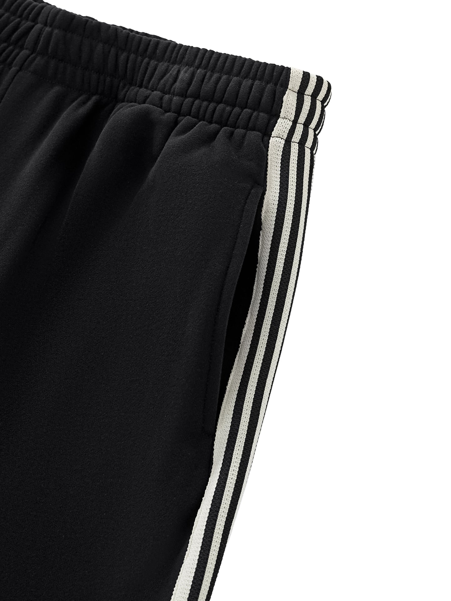 Side Stripe Straight-Leg Pants - logo/label detail