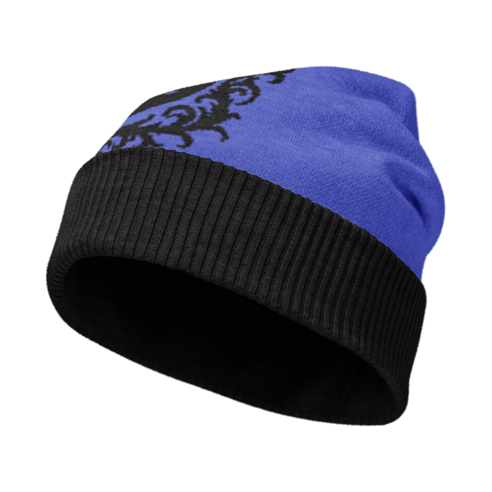 Royal Horseshoe Knit Beanie – Frontier Crest Edition - Luis’s Locker