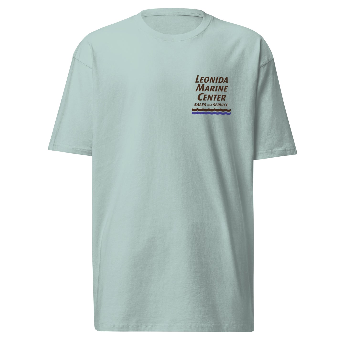 Jason’s Leonida Marine Center Men’s premium heavyweight tee GTA VI Merch – Detail Close-Up