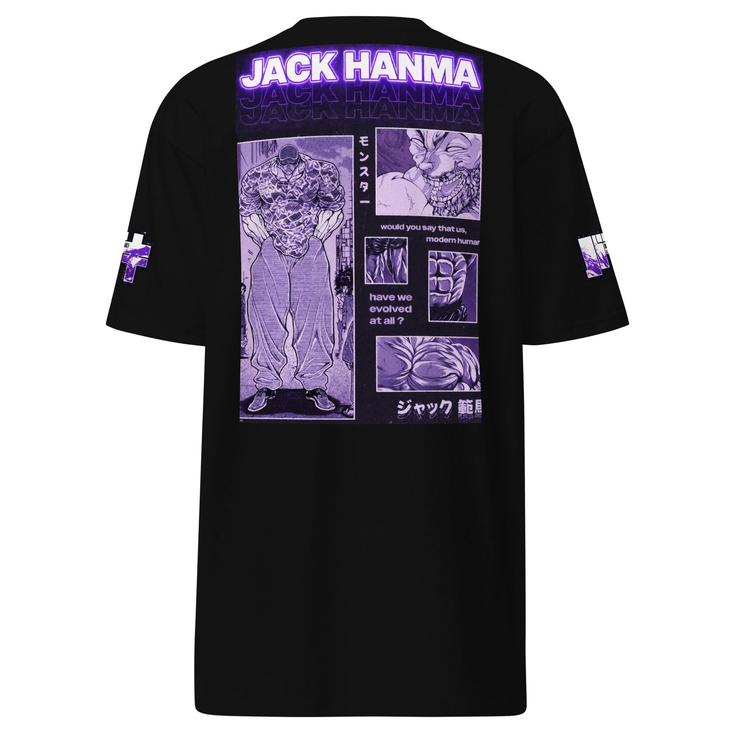 Jack Hanma Graphic Men’s premium heavyweight tee Baki The Grappler Series