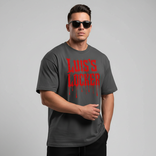LL Drip Script Tee – Blood Red Edition - Luis’s Locker
