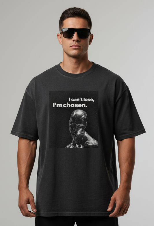 Silver Surfer “I Cant Loose Im Chosen” Oversized faded t-shirt
