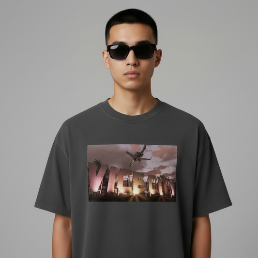 GTA 6 Vice City Screenshot Oversized faded t-shirt