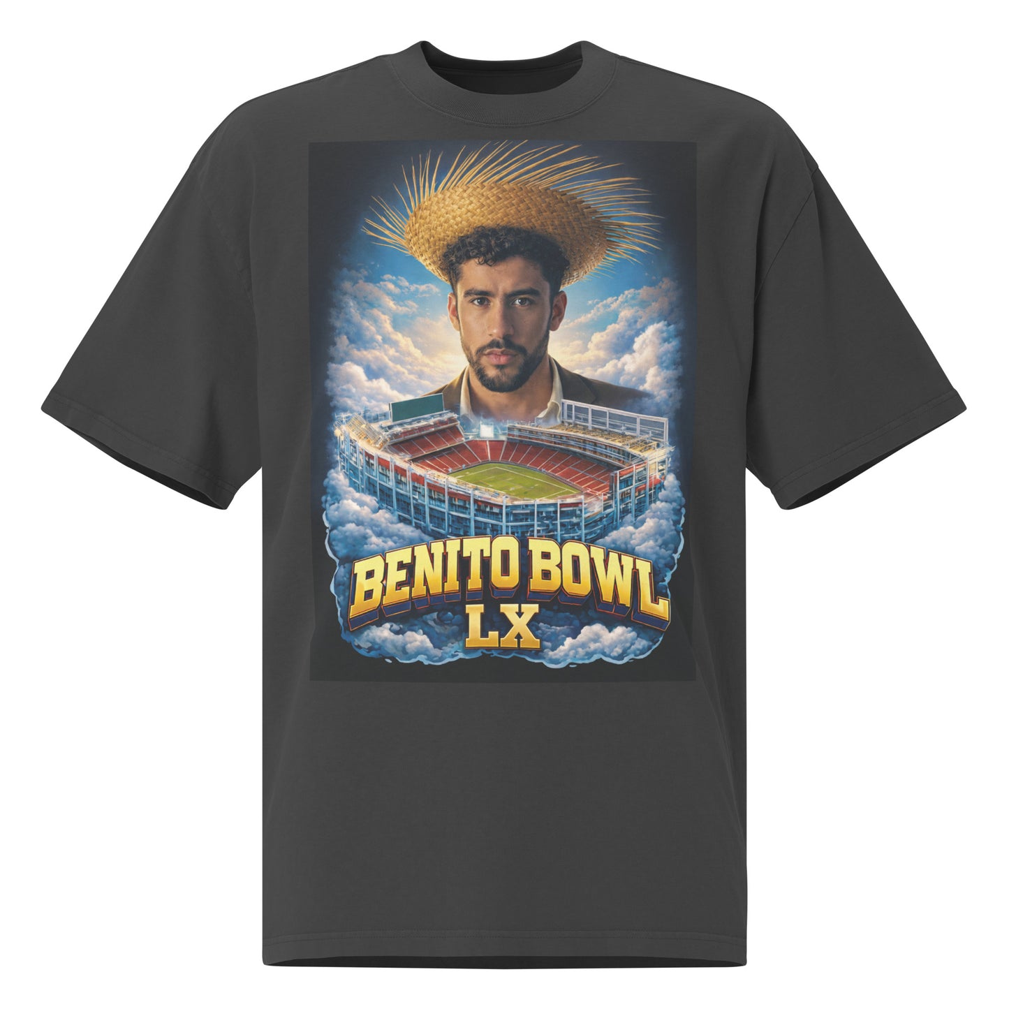 Benito Bowl Oversized Faded Graphic t-shirt Limited Edition Merch