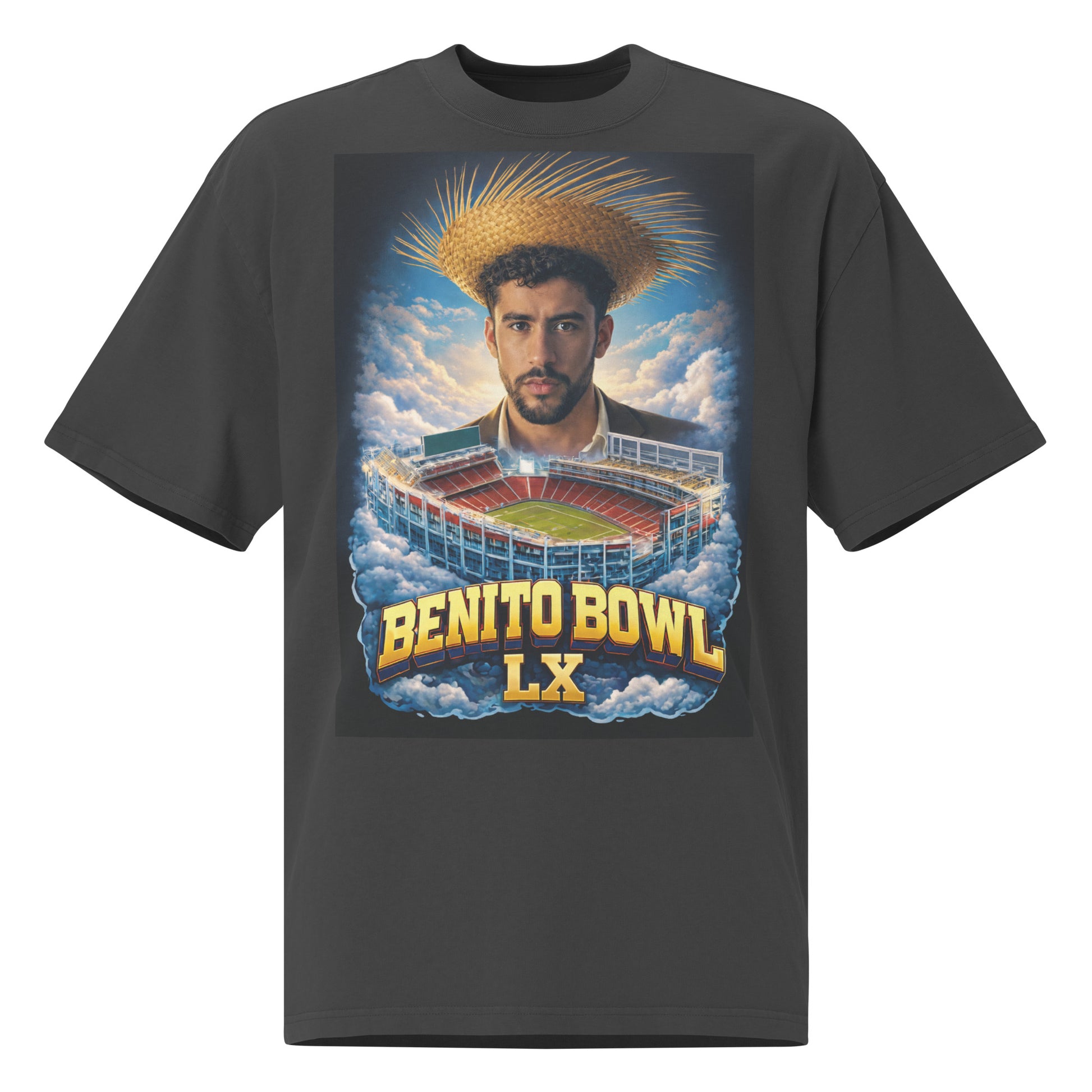 Benito Bowl Oversized Faded Graphic t-shirt Limited Edition Merch
