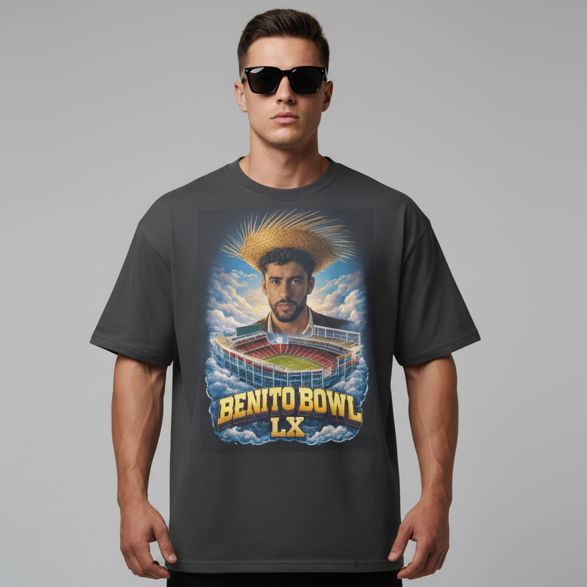 Benito Bowl Oversized Faded Graphic t-shirt Limited Edition Merch