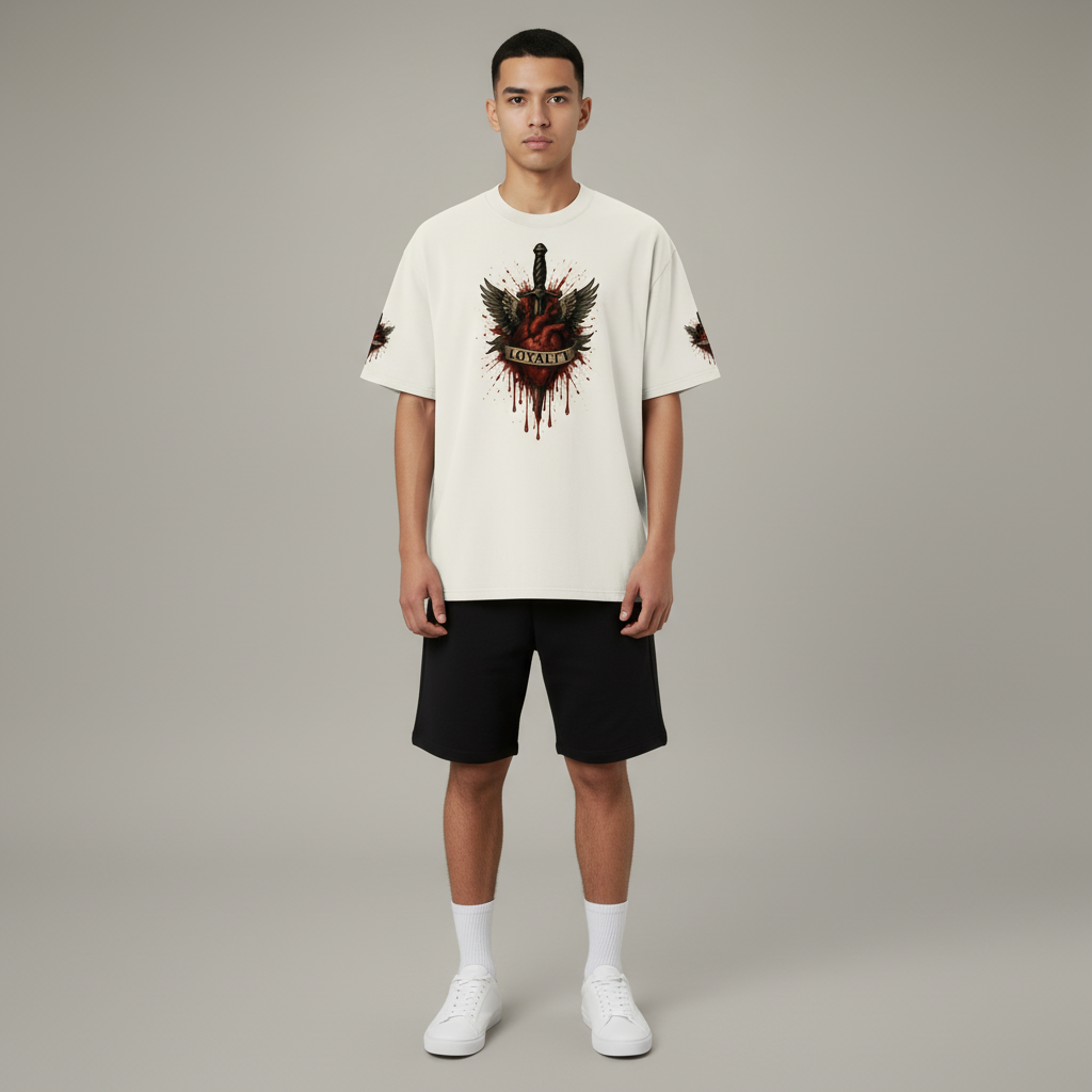 Loyalty Oversized Tee – Heart of the Warrior Edition - Luis’s Locker
