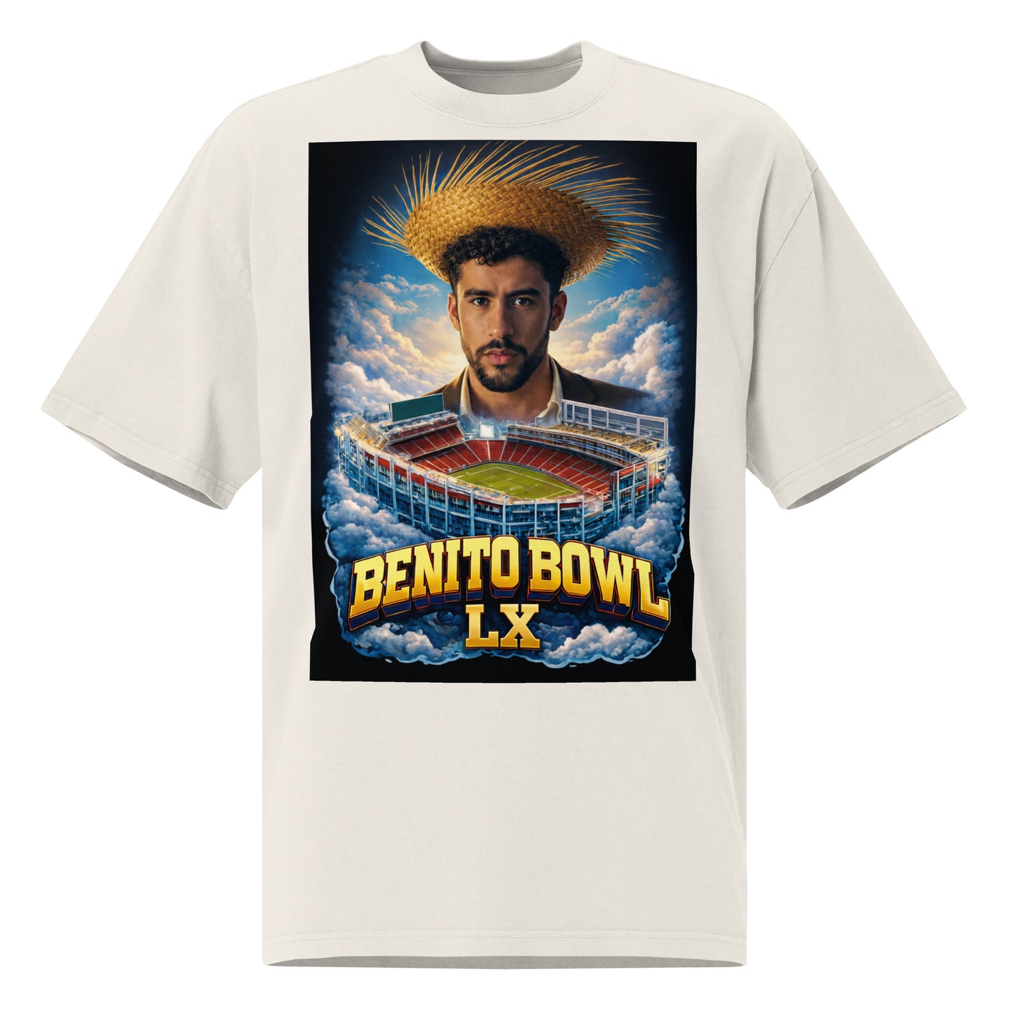 Benito Bowl Oversized Faded Graphic t-shirt Limited Edition Merch