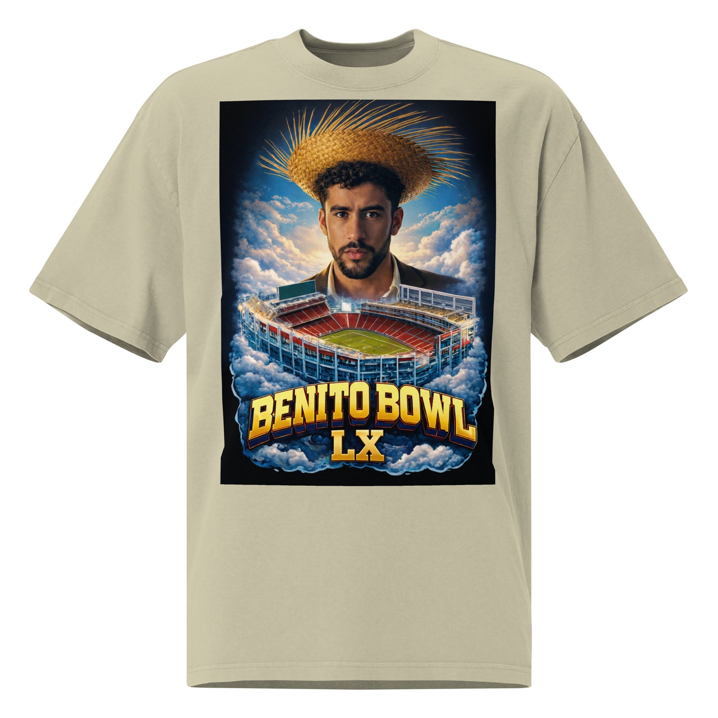 Benito Bowl Oversized Faded Graphic t-shirt Limited Edition Merch
