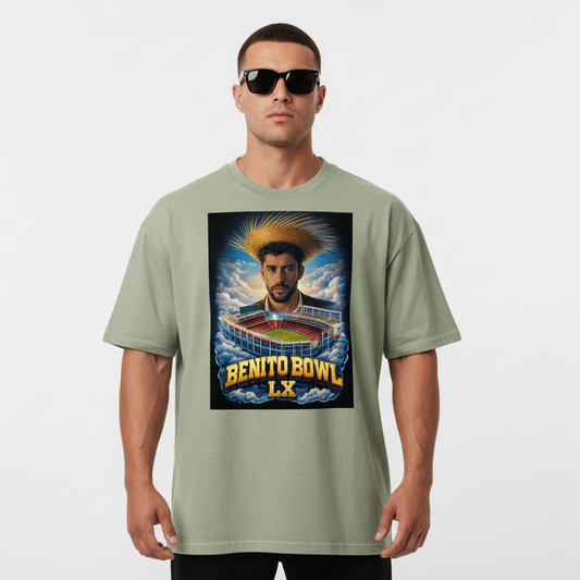 Benito Bowl Oversized Faded Graphic t-shirt Limited Edition Merch