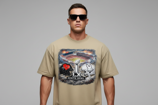 Benito Bowl LX Helmets Graphic Oversized faded t-shirt – Main Image