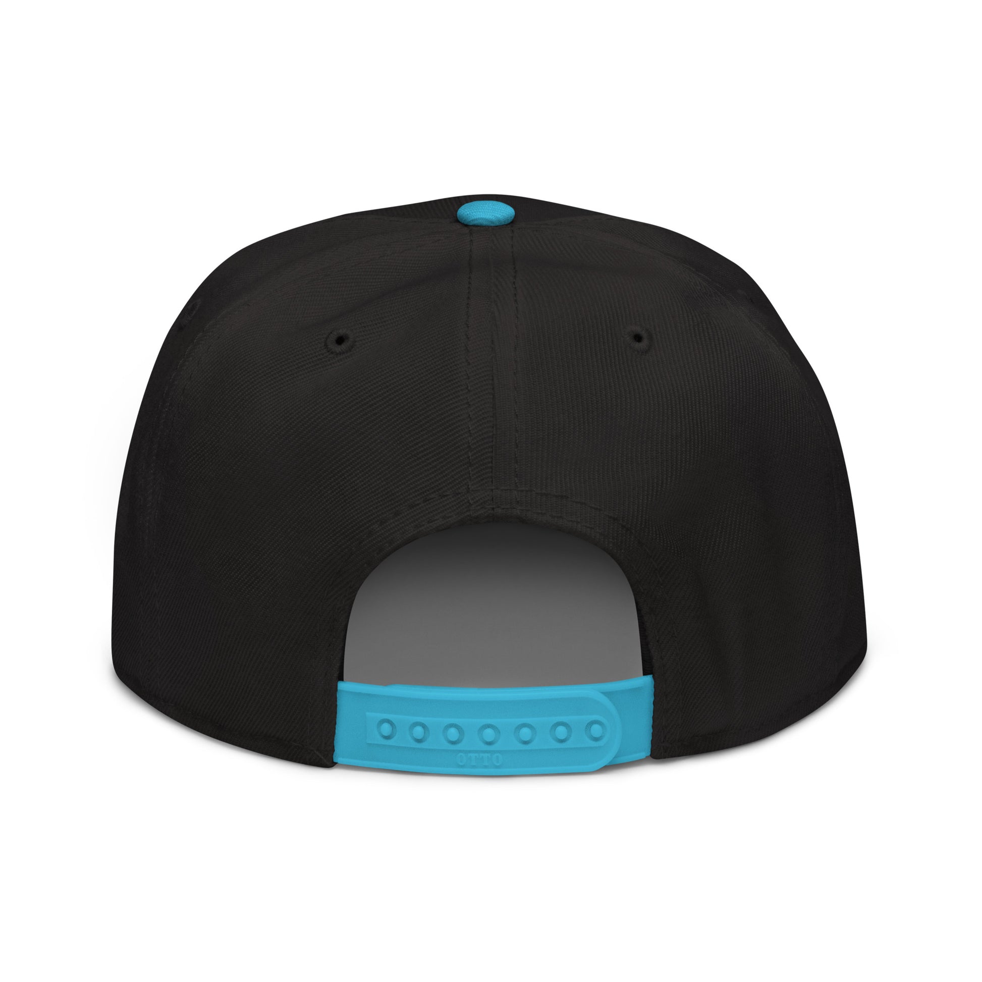 Dre'Quan Vice City Narcos Leonida National Champions Snapback Hat GTA 6 Merch (aqua colorway) back view