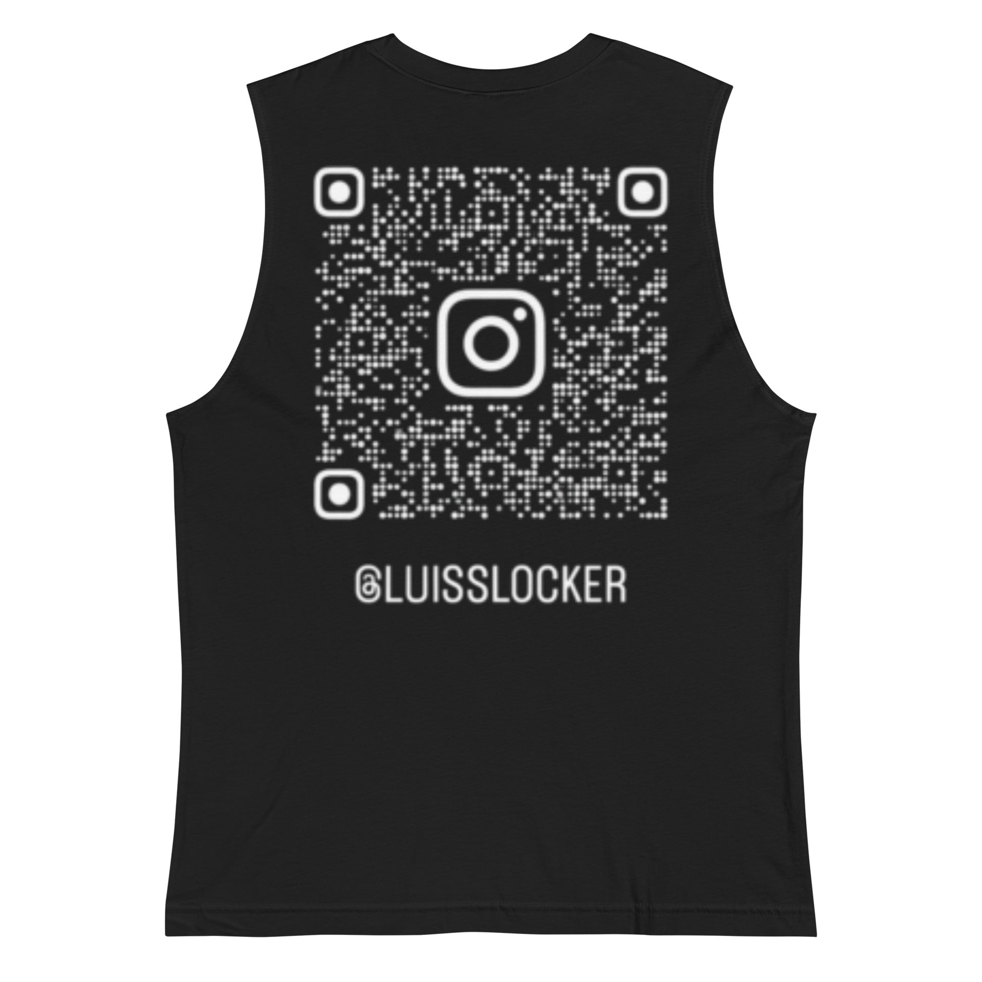 King Baldwin Muscle Shirt QR Code on the back – Back View