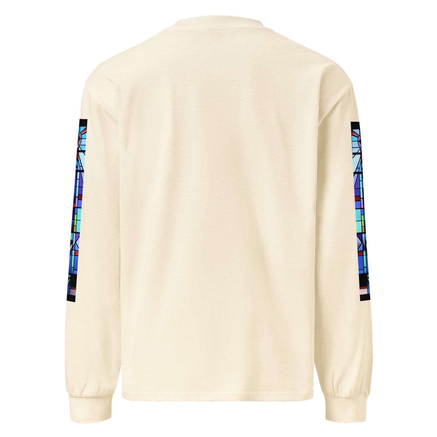 Benito Bunny Logo Inspired Premium heavyweight long sleeve shirt – Back View
